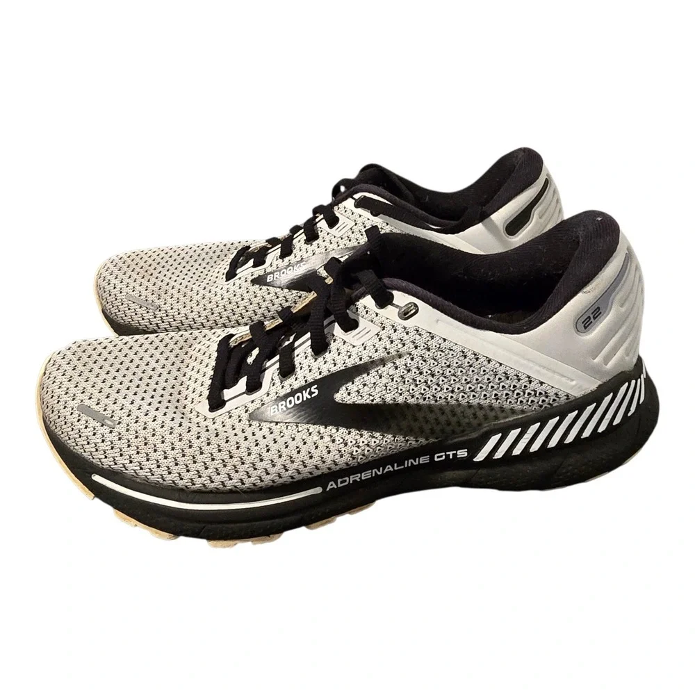 Brooks Adrenaline GTS 22 Running Shoes Womens Size 9.5 Athletic Sneakers Gray - Picture 4 of 7